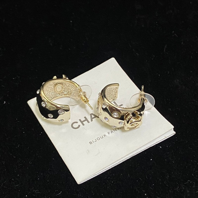 18K Chanel 24C Diamond Earrings