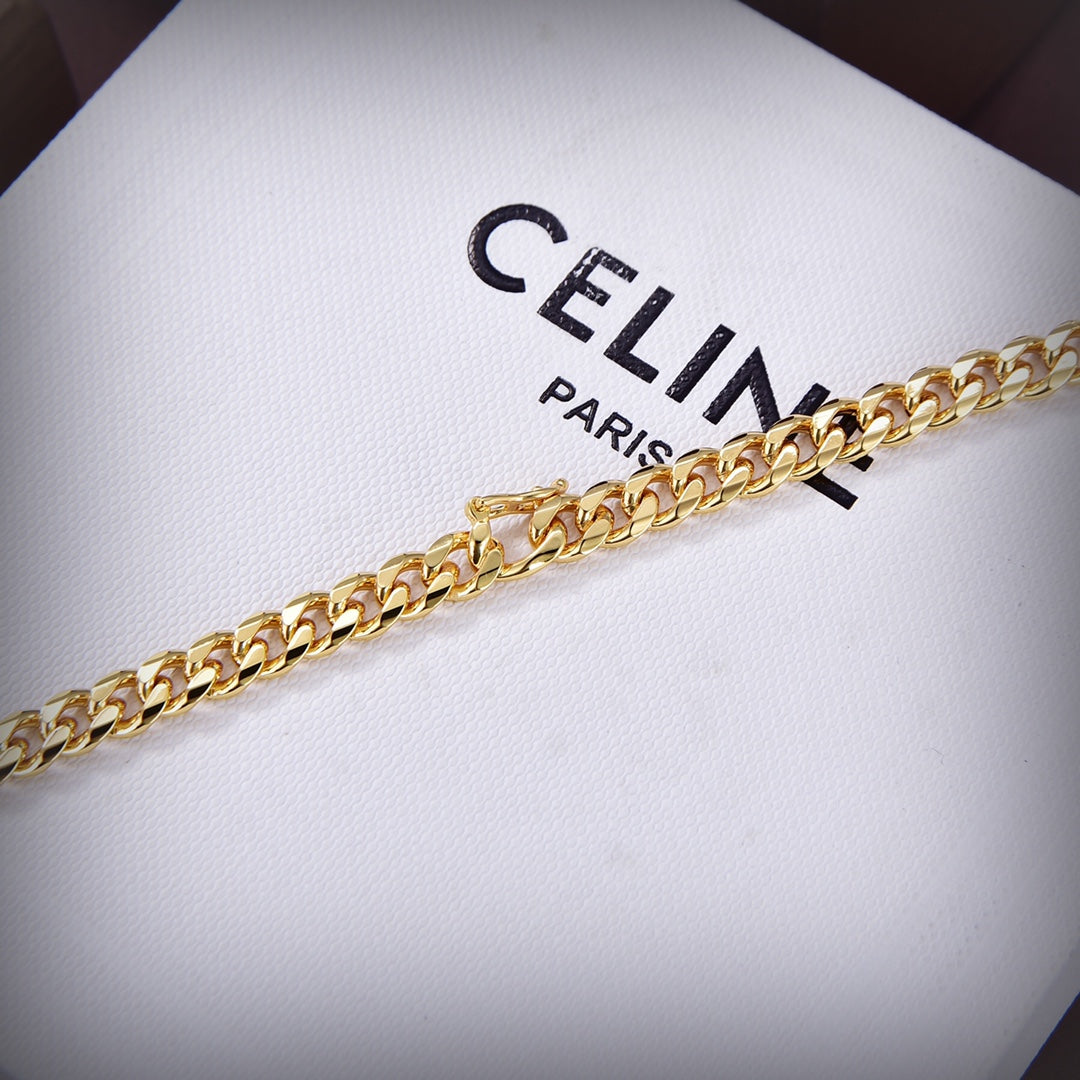 18K Dior Triomphe Small Gourmette Necklace