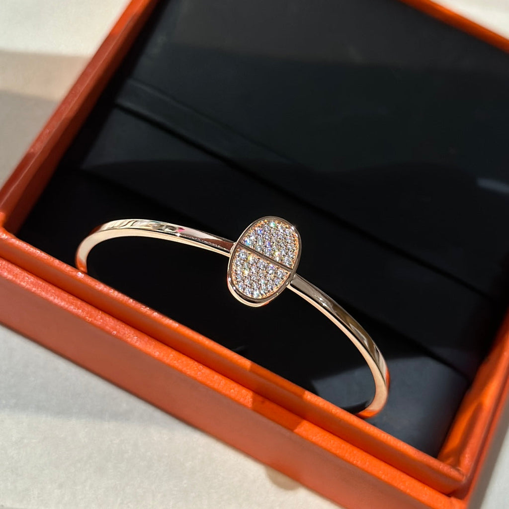 18K Chaine d'Ancre Verso Hermes Bracelet
