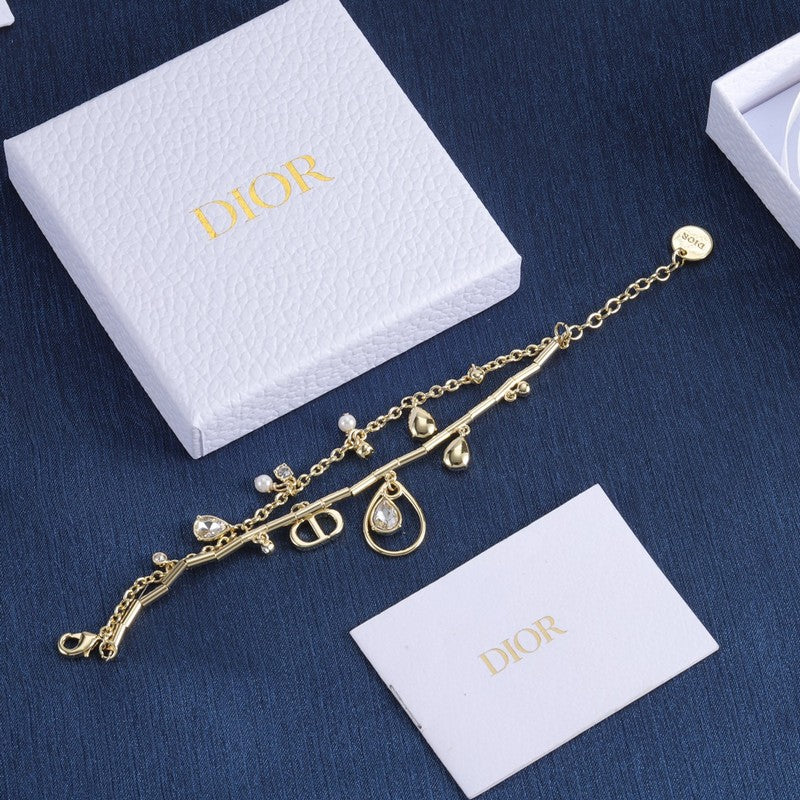 18K Dior Crystal Bracelet