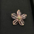 18K Chanel Pink Resin Flower Brooch