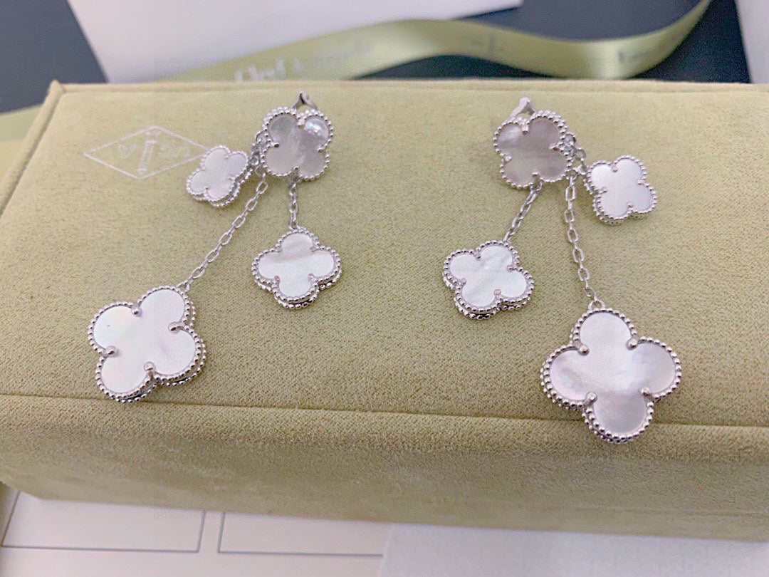 18K Van Cleef & Arpels Magic Alhambra Four Motifs Earrings