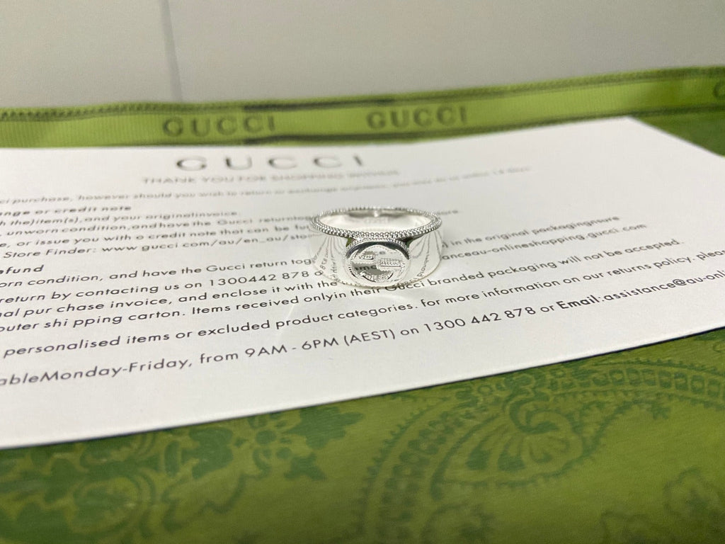Gucci Interlocking G Wide Ring
