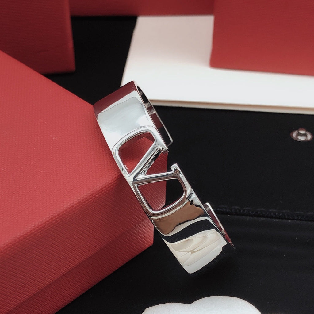 18K Valentino Vlogo Cuff Bracelet