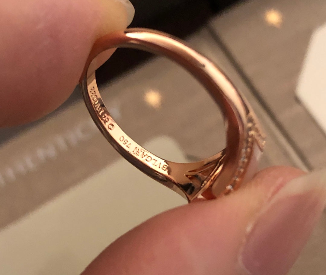 18K BVLGARI BV Divas' Dream Pearl Ring