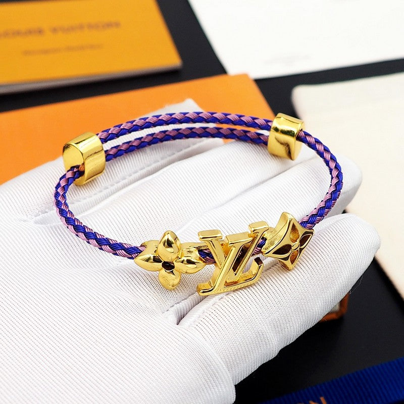 18K Louis Vuitton Monogram Purple Gold Bracelet