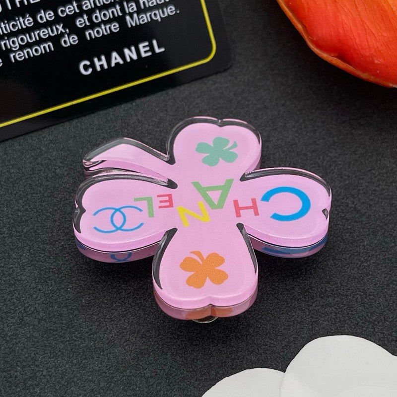 18K Chanel Color Flower Brooch