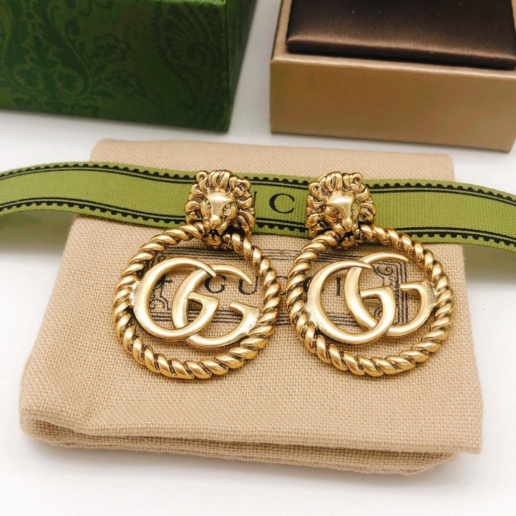 18K Gucci Pendant Earrings