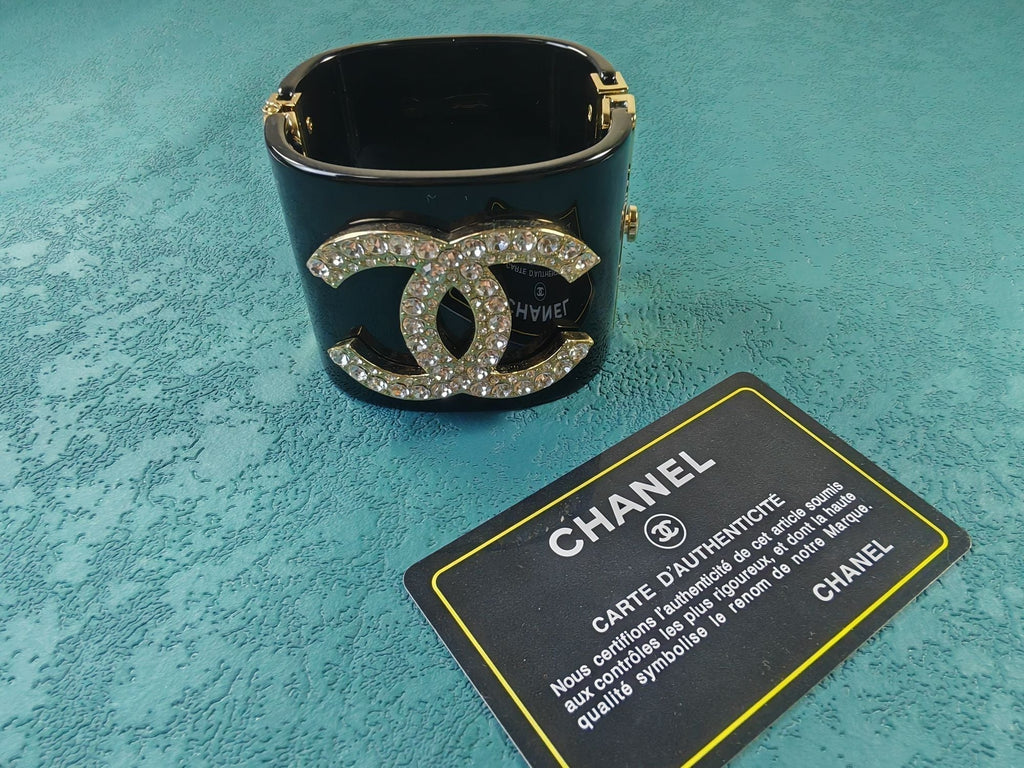 18K Chanel Crystal Cuff Bracelet
