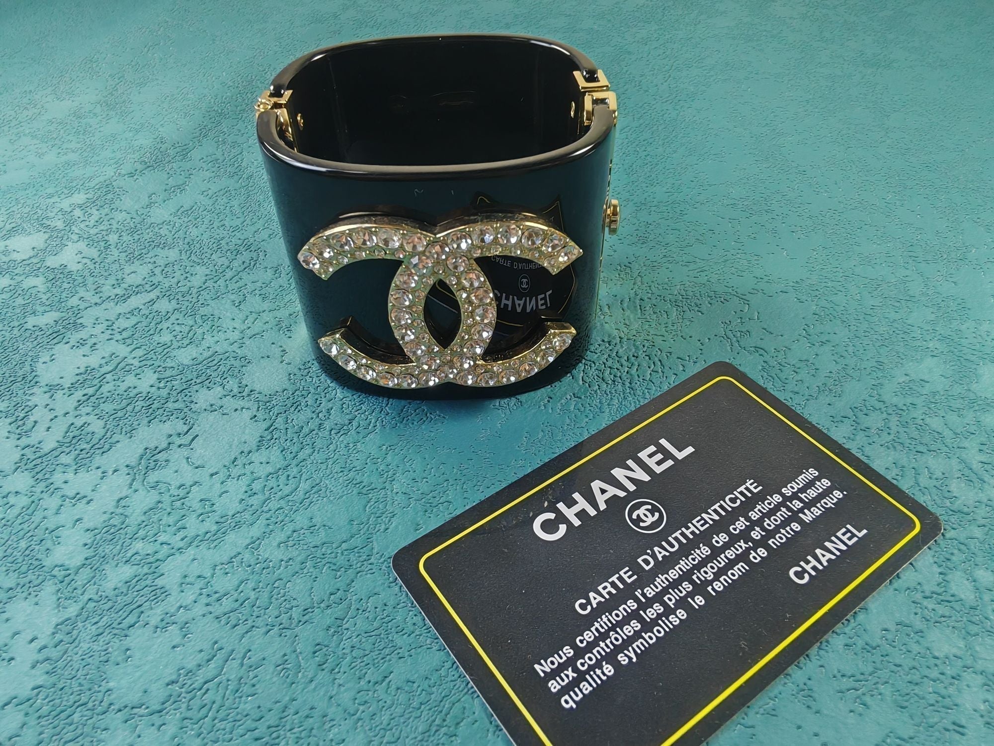 18K Chanel Crystal Cuff Bracelet