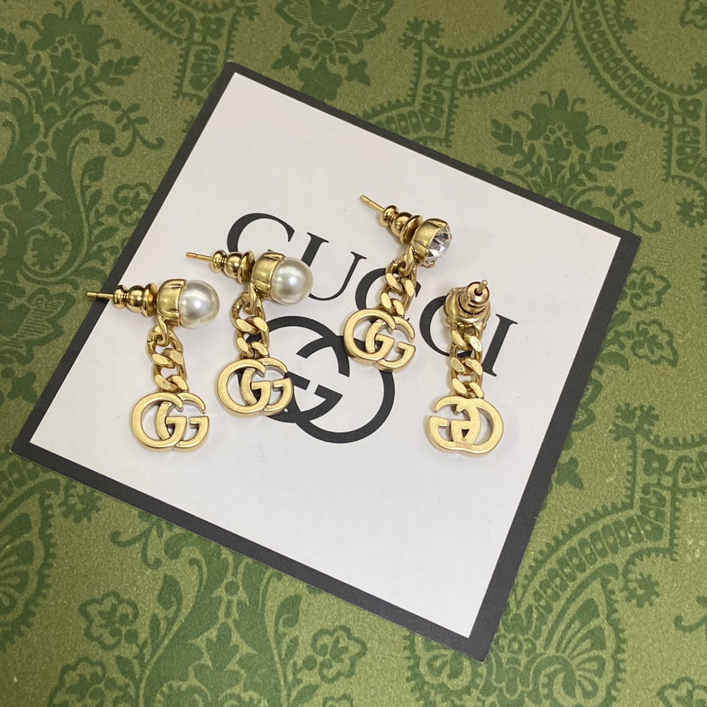 18K Gucci Chain Earrings