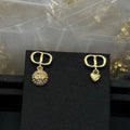 18K Dior Pearl Diamond Drop Earrings