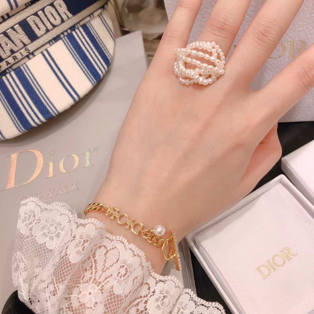 18K Dior Revolution Logo Bracelet