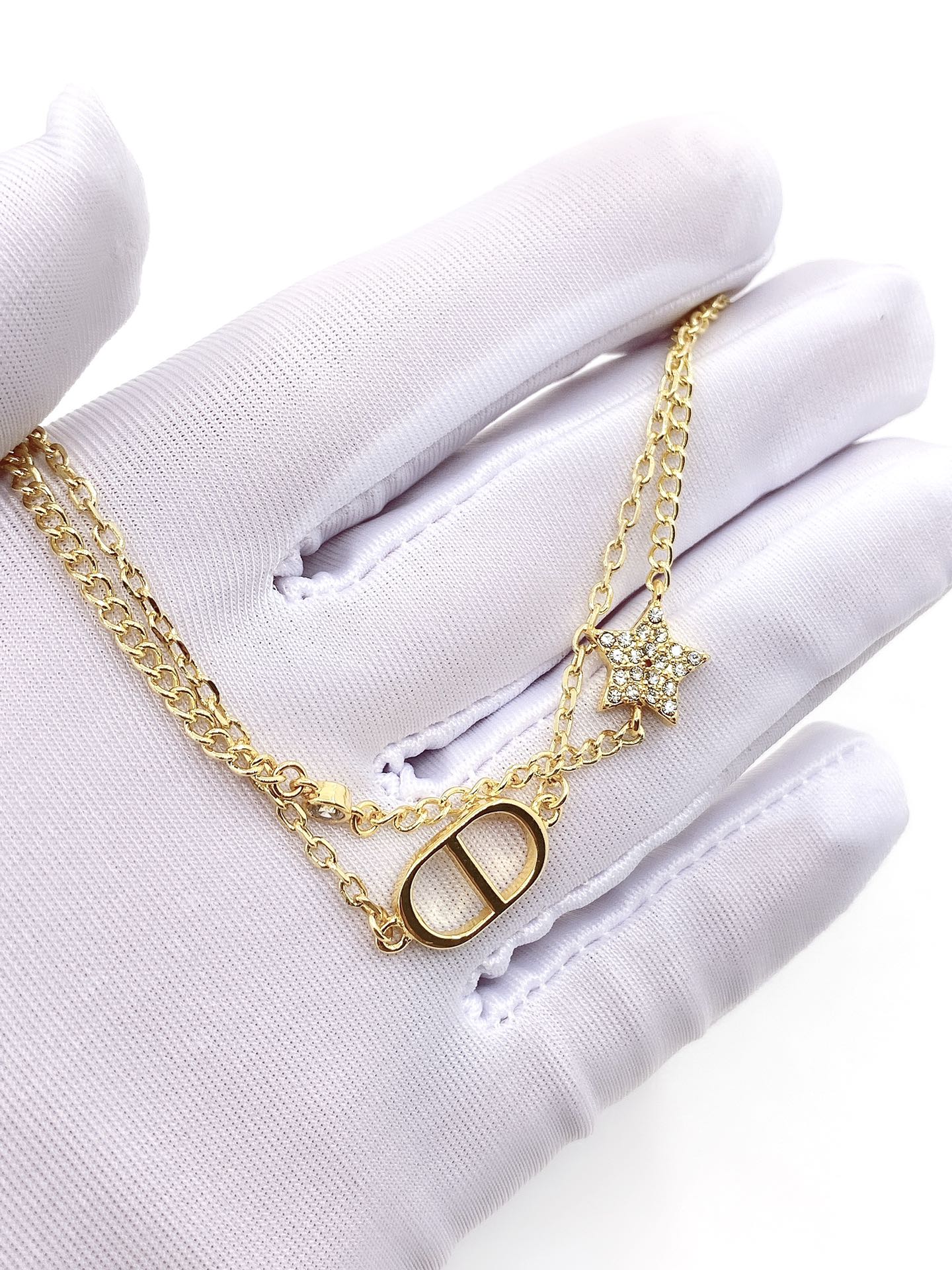 18K Dior Star Diamond Bracelet