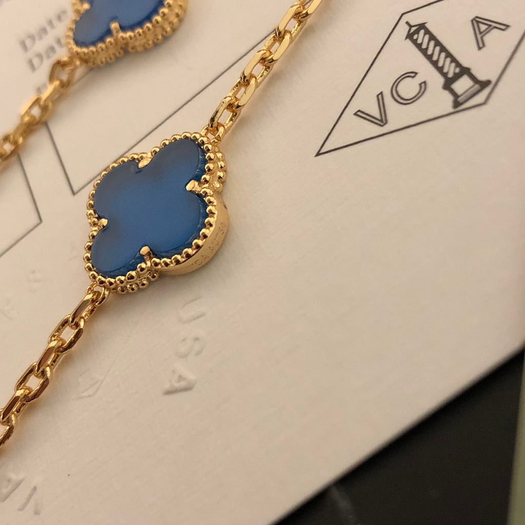 18K Van Cleef & Arpels Vintage Alhambra 20 Motifs Long Necklace