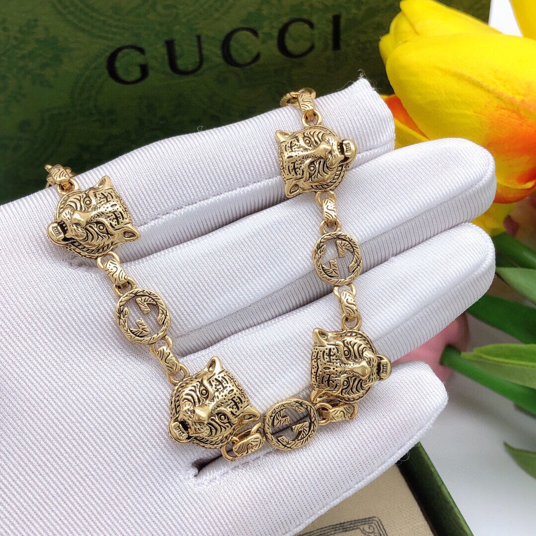 18K Gucci Tiger Bracelet