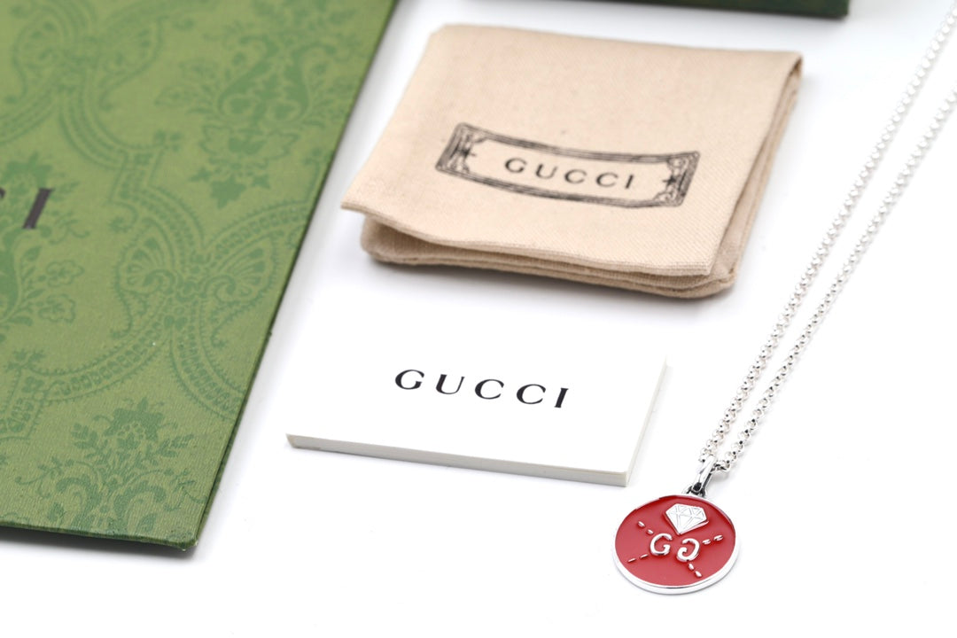 18K Gucci Ghost Red Necklace