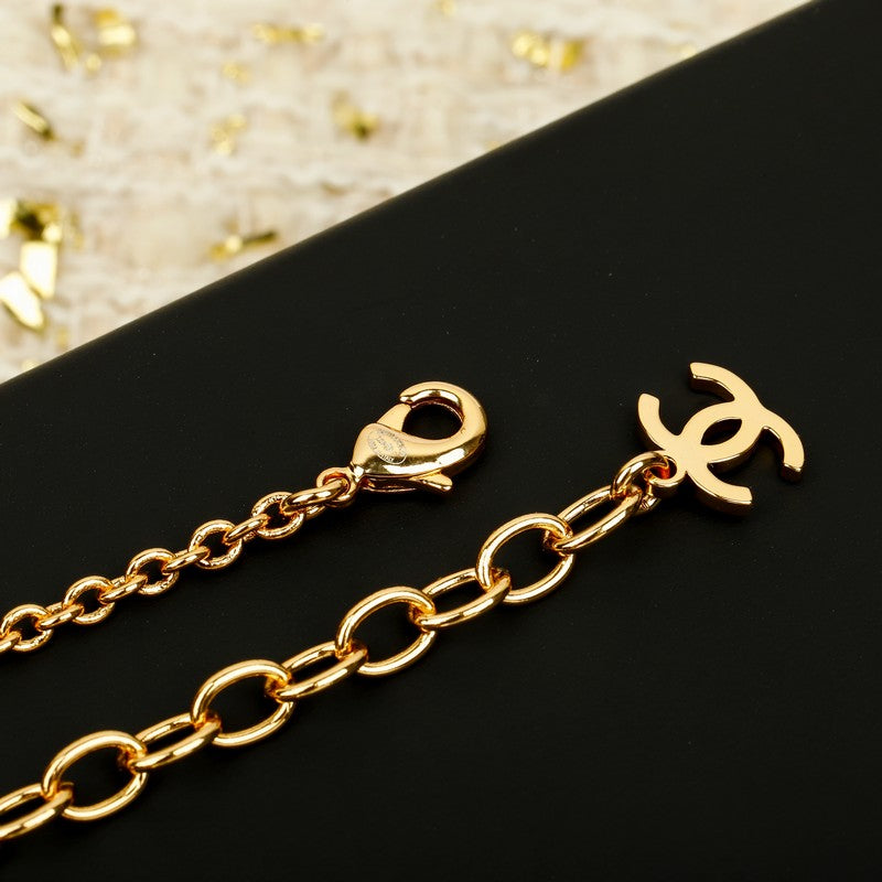 18K Chanel 26C Color Crystal Flower Bracelet