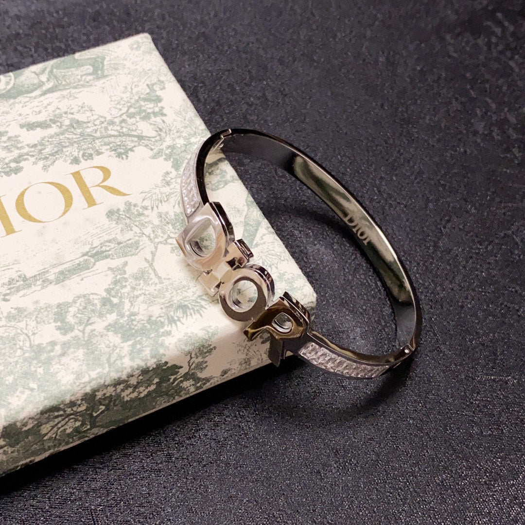 18K Dior Crystals Bangle Bracelet