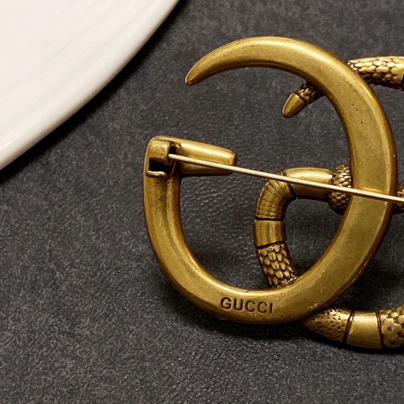18K Gucci Snake Brooch
