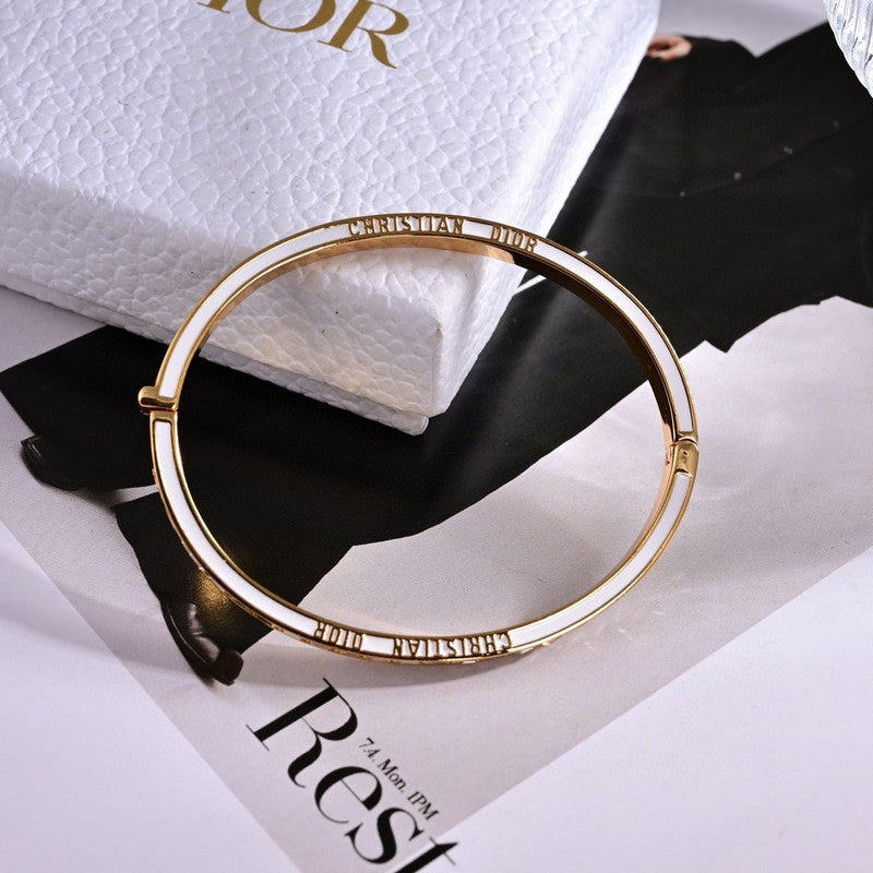 18K Dior Night Code Bangle Bracelet