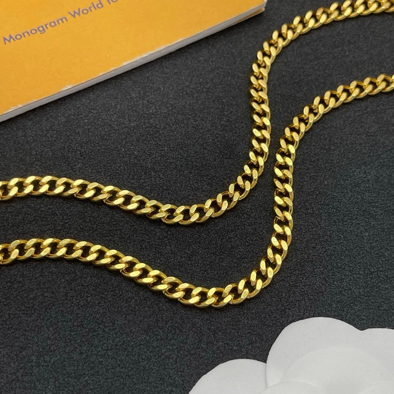 18K Louis Vuitton Blue & White Ball Gold Necklace