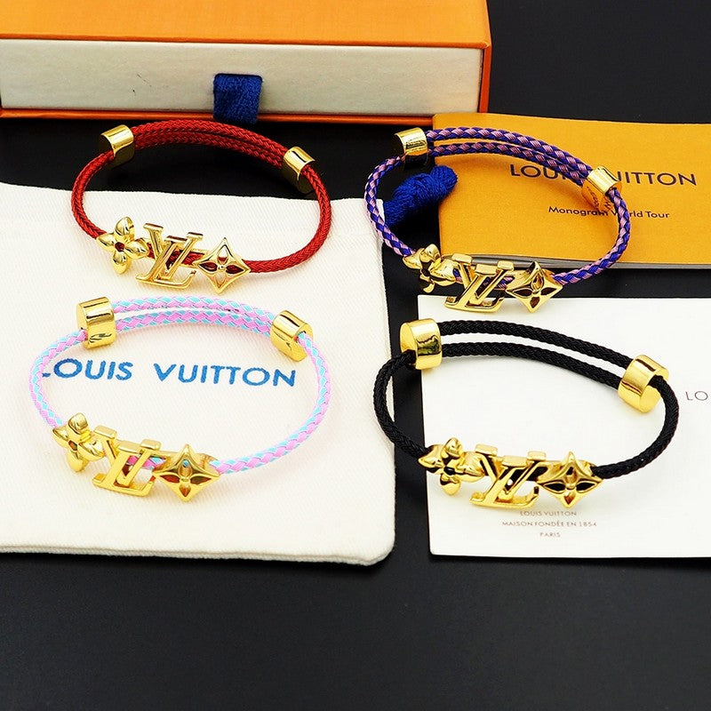 18K Louis Vuitton Monogram Red Gold Bracelet