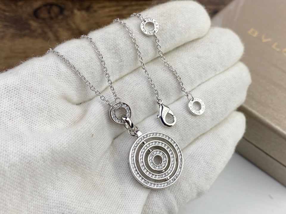 18K BVLGARI BV Cerchi Astrale Diamond Necklace