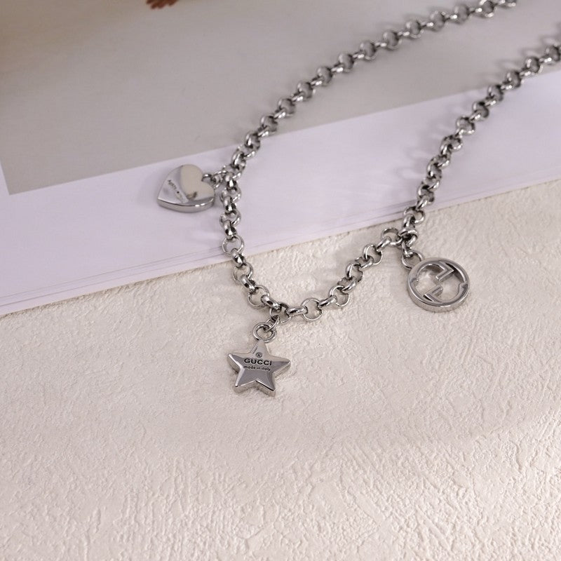 18K Gucci Star Chain Necklace