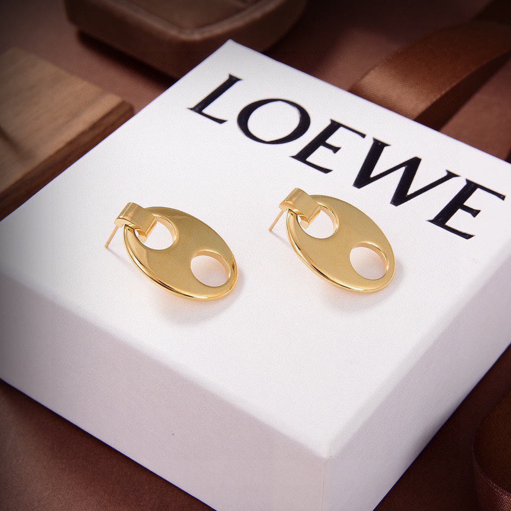 18K Loewe Anagram Earrings