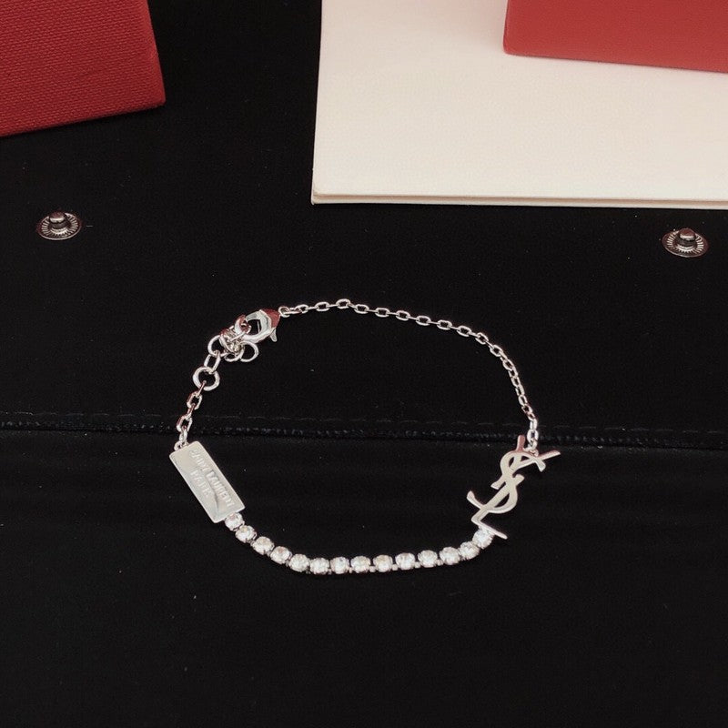 18K YSL Diamond Chain Bracelet