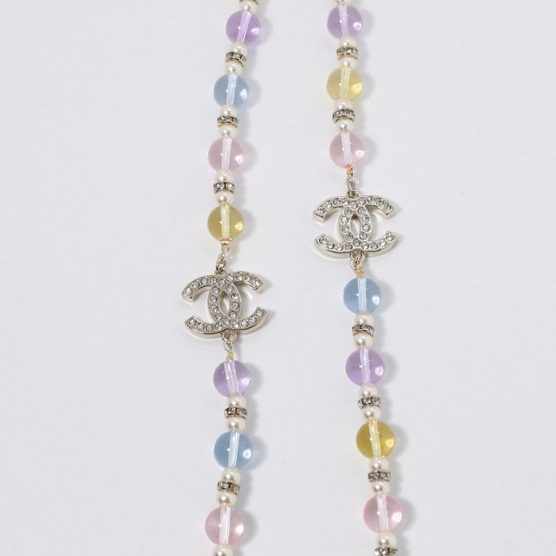 18K Chanel Color Crystal Long Necklace