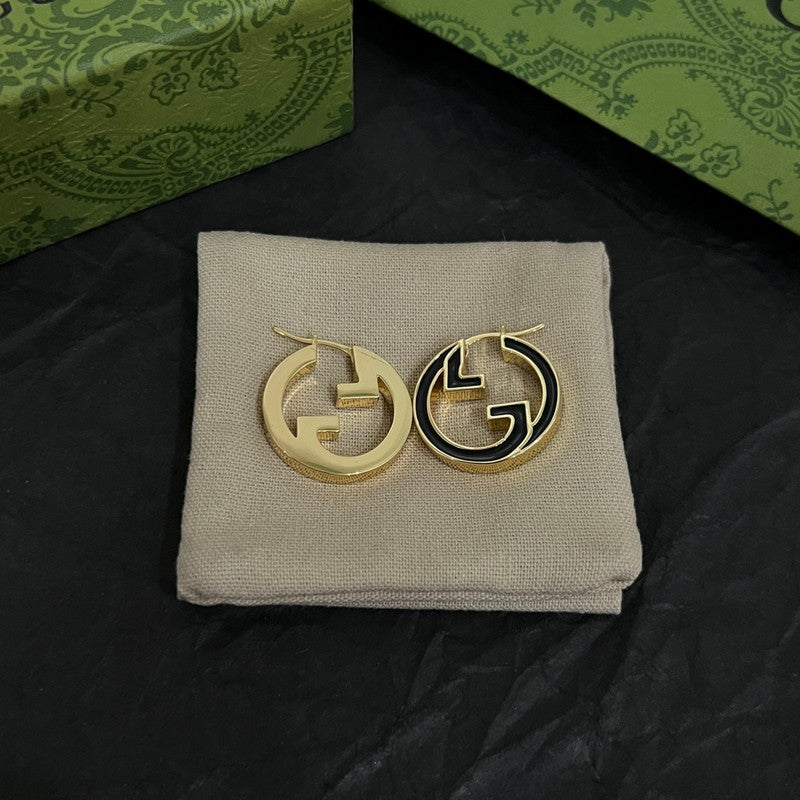 18K Gucci Color Hollow Earrings