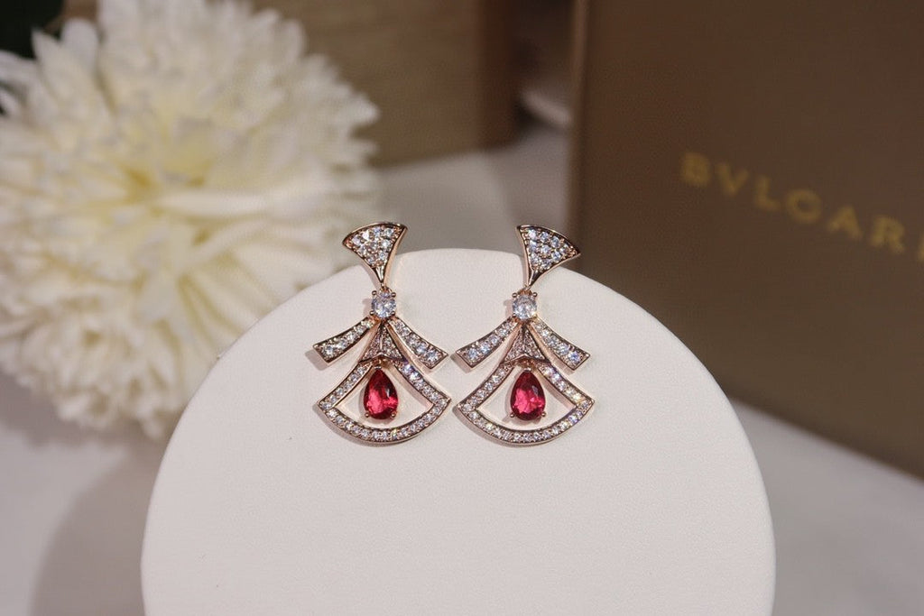 18K BVLGARI BV Divas' Dream Openwork Earrings