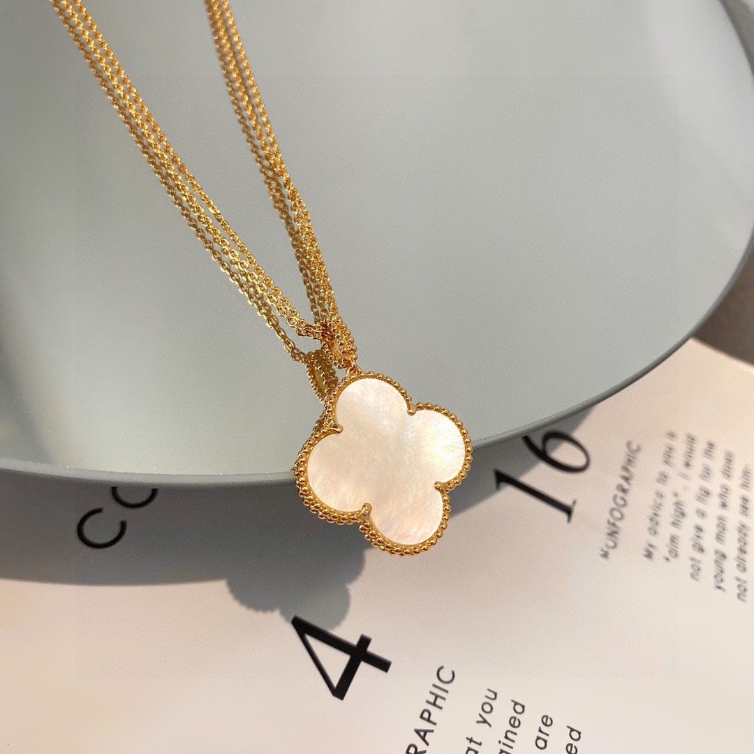 18K Van Cleef & Arpels Magic Alhambra One Motif Pearl Necklace