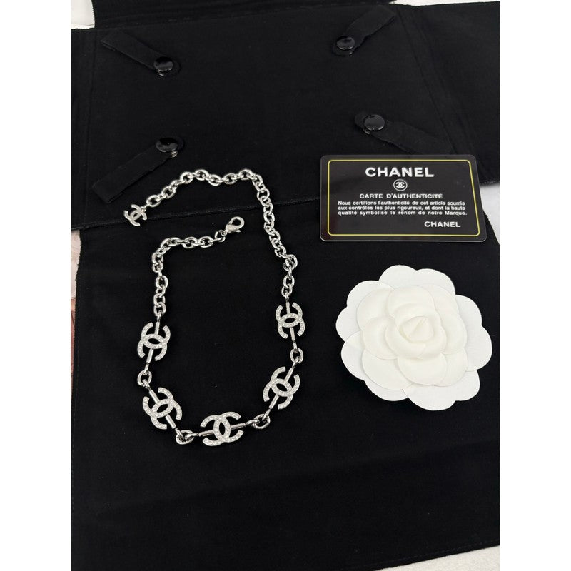 18K Chanel Gold Diamond Necklace