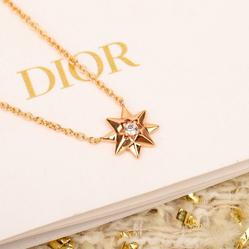 18K Dior Star Diamond Necklace