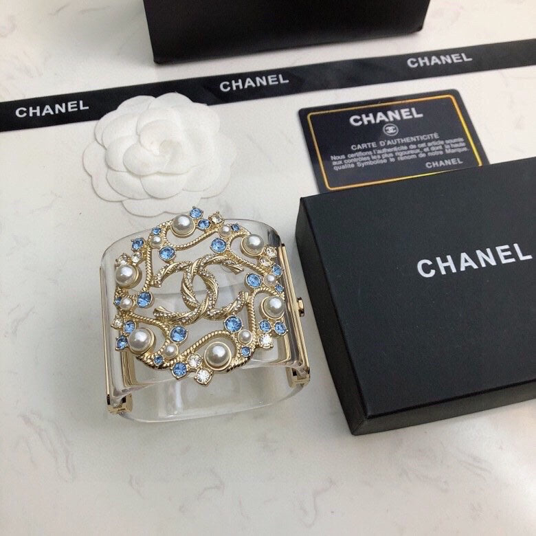 18K Chanel Transparent Cuff Bracelet