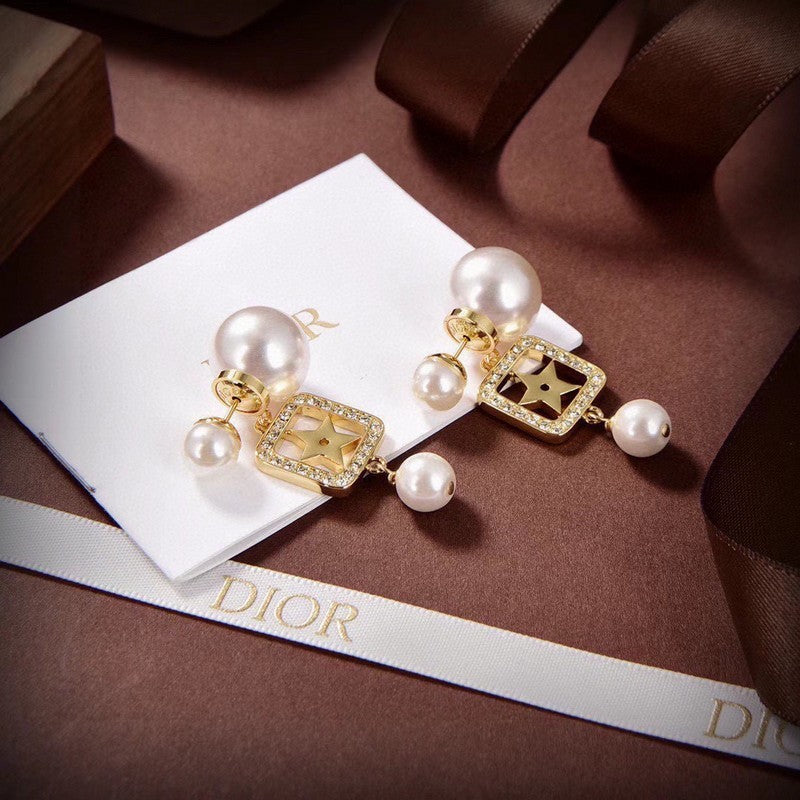 18K Dior 2026 Tribales Pearl Earrings