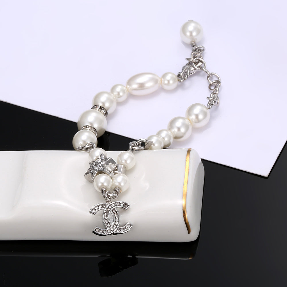 18K Chanel Pearls Chain Bracelet