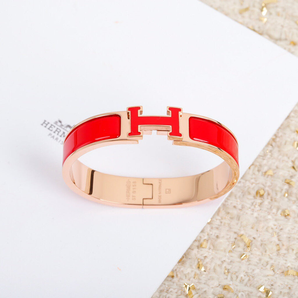 18K Clic Hermes Orange Bracelet