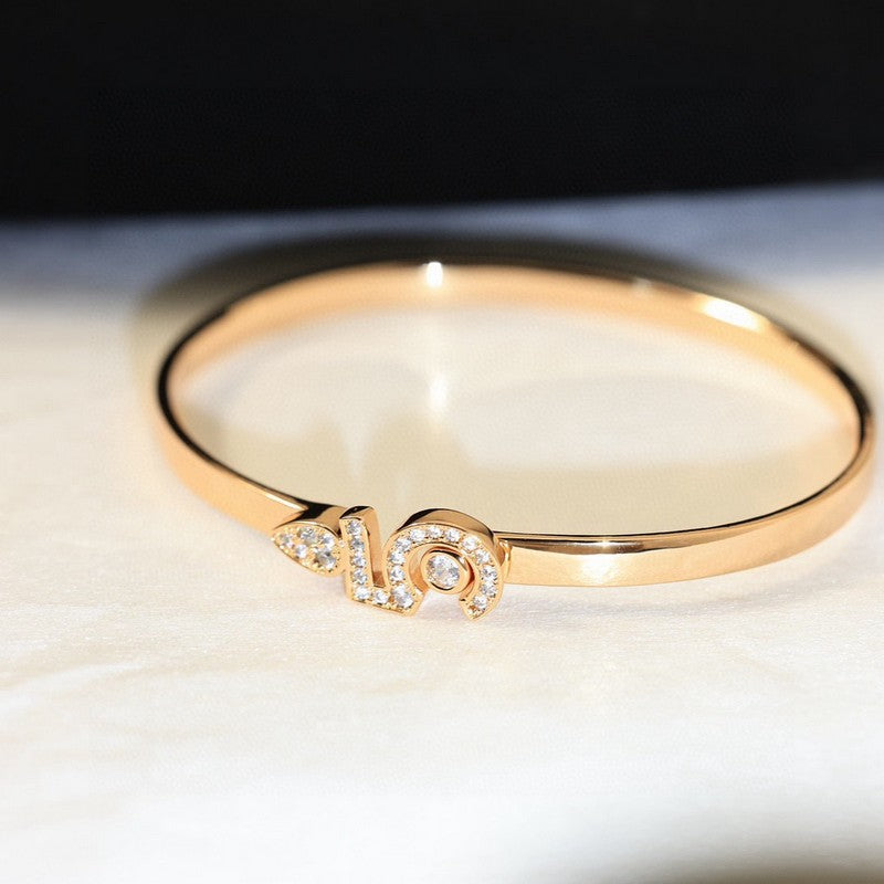 18K Chanel No.5 Diamond Gold Bracelet