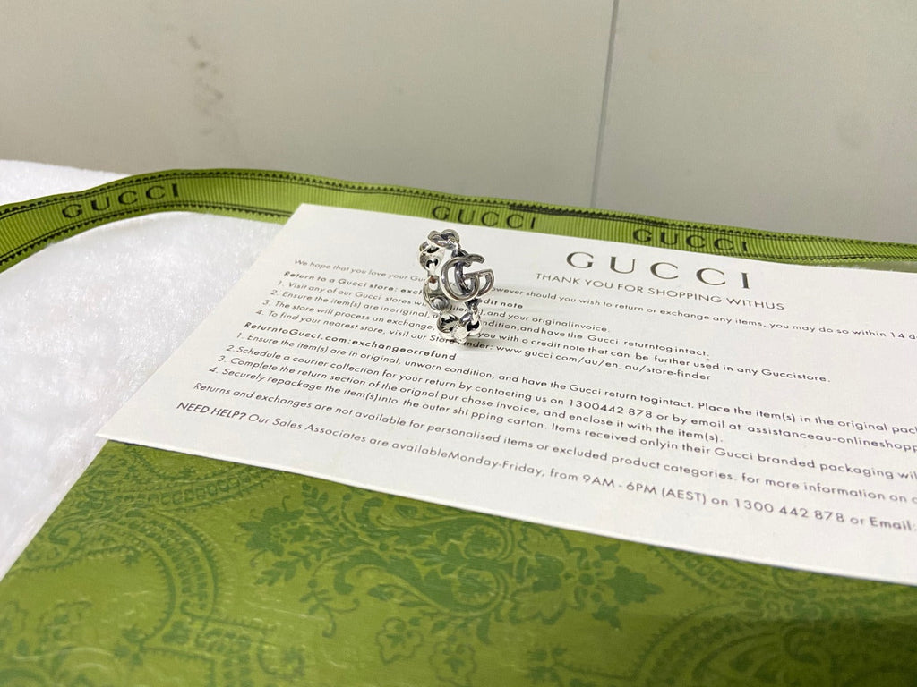 Gucci Interlocking G Chain Ring