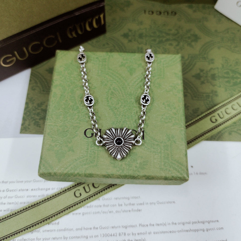Gucci Interlocking G Heart Necklace