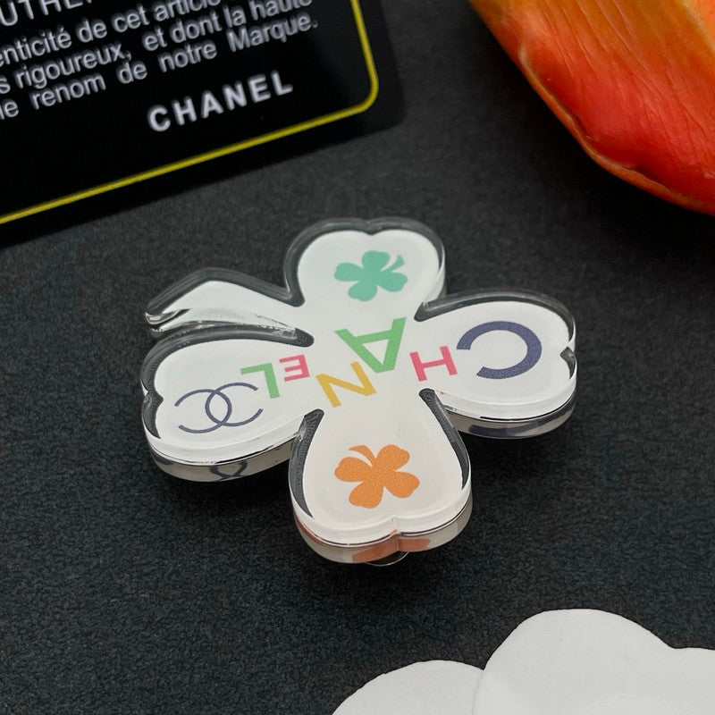 18K Chanel Color Flower Brooch