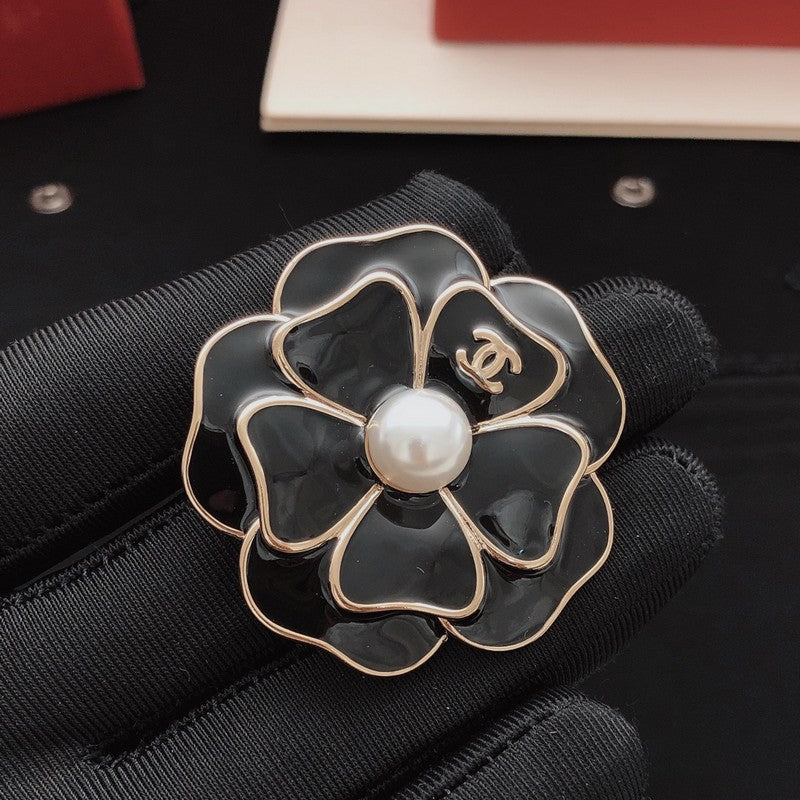 18K Chanel Color Camellia Brooch