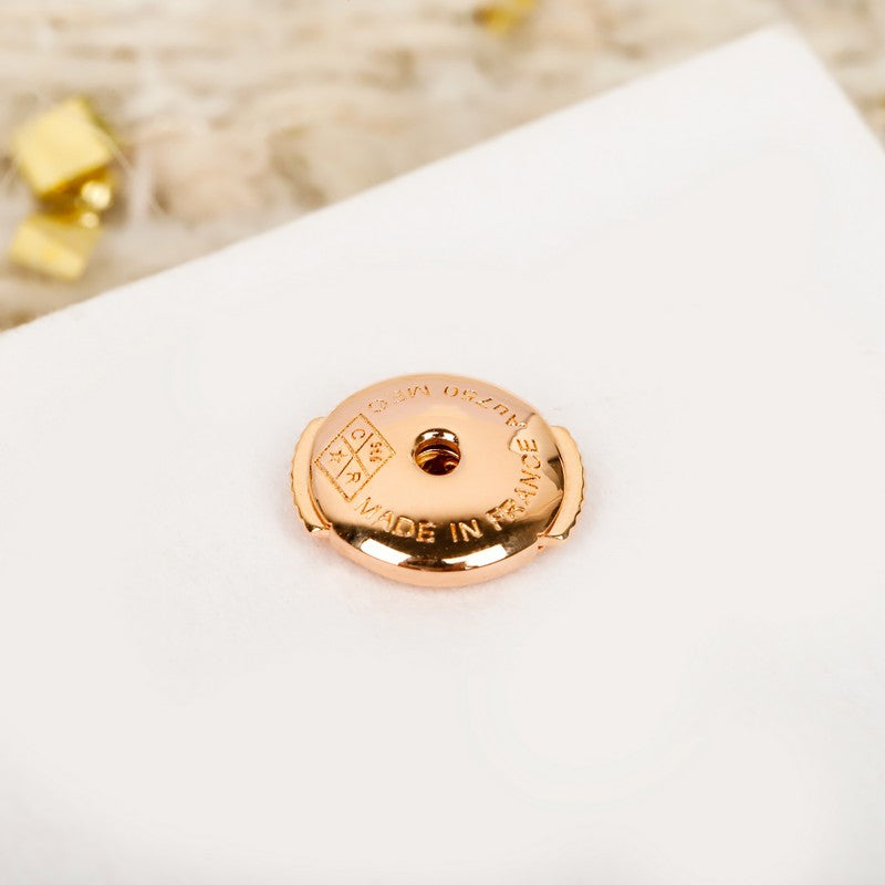 18K Dior Flower Rose Gold Earrings
