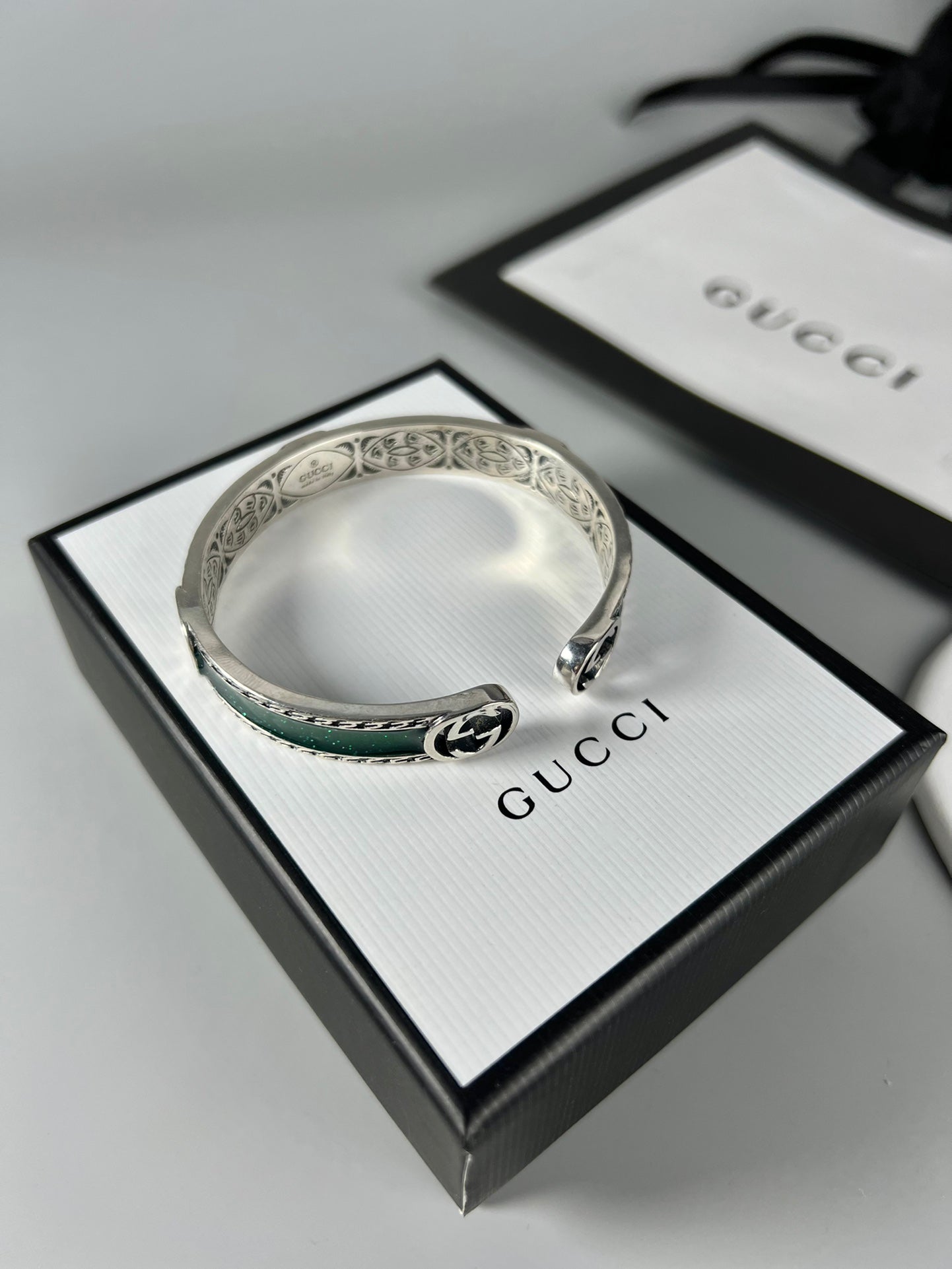Gucci Interlocking G Bangle Wide Bracelet