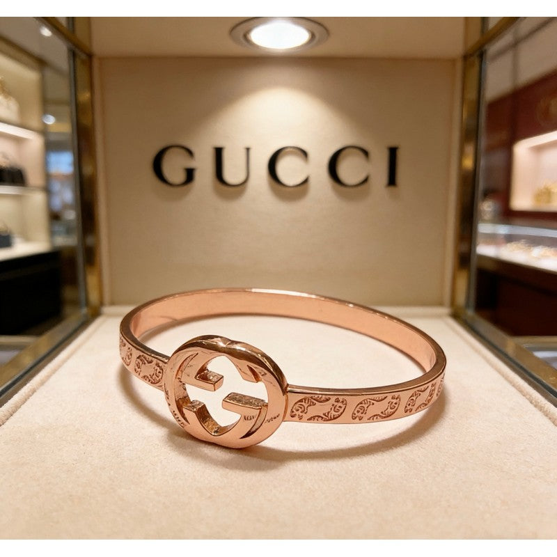 18K Gucci Interlocking G Gold Bracelet