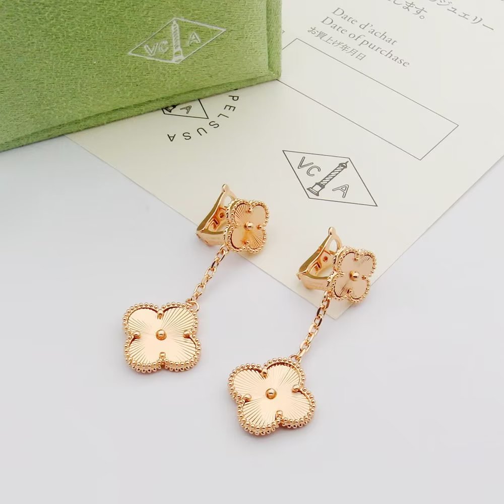 18K Van Cleef & Arpels Magic Alhambra Earclips Earrings